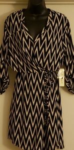 Black and White Chevron Dress